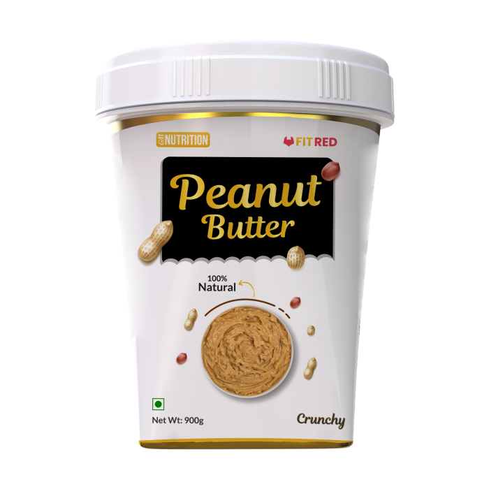 Natural Peanut Butter - Crunchy 900g